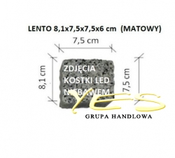 LENTO LED RGB 8,1x7,5x7,5x6 cm - Świecaca kostka brukowa RGB